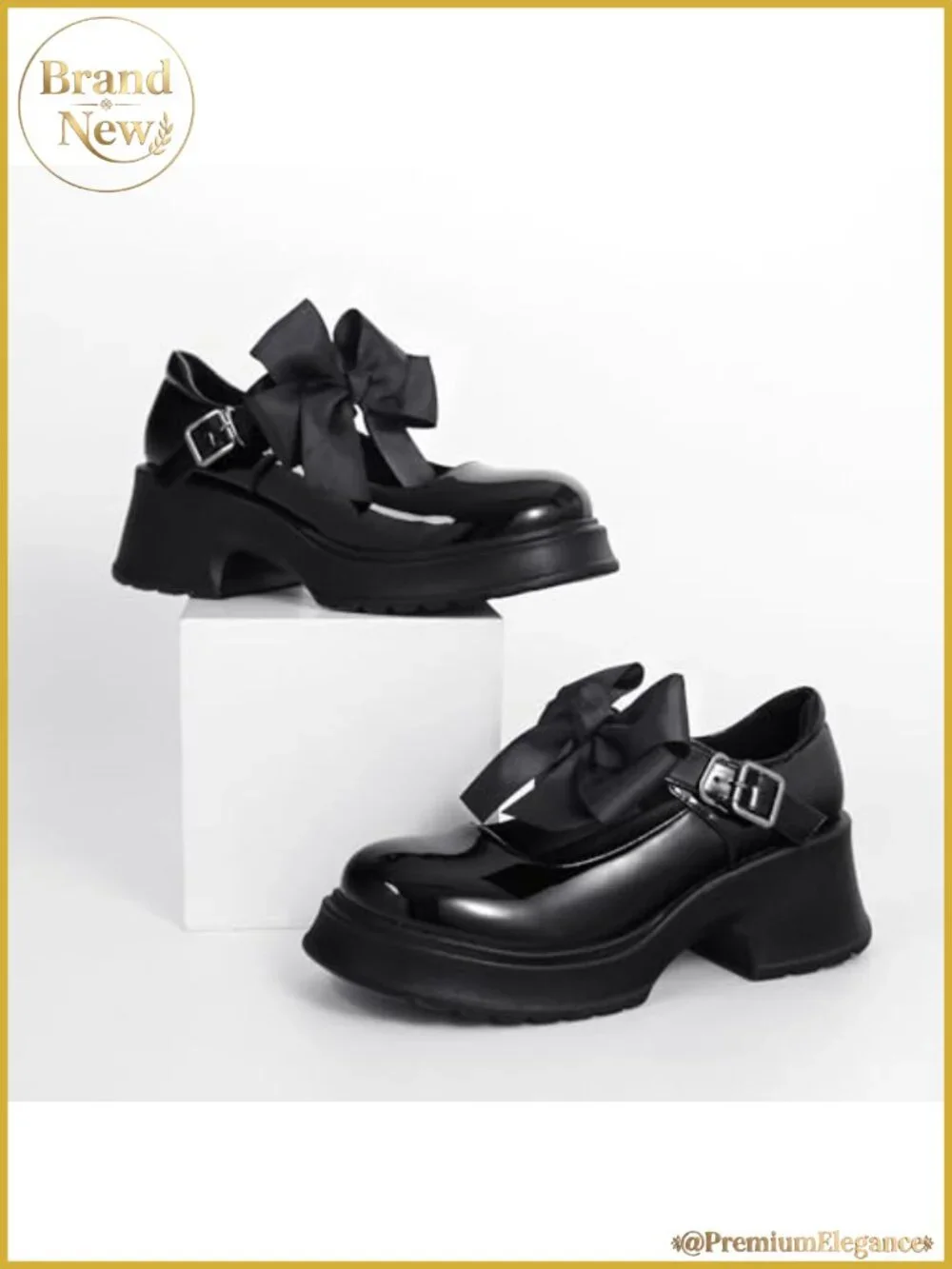 Women's Mary Janes Platform Chunky Block Heels Ankle Strap Oxfords Detachable
